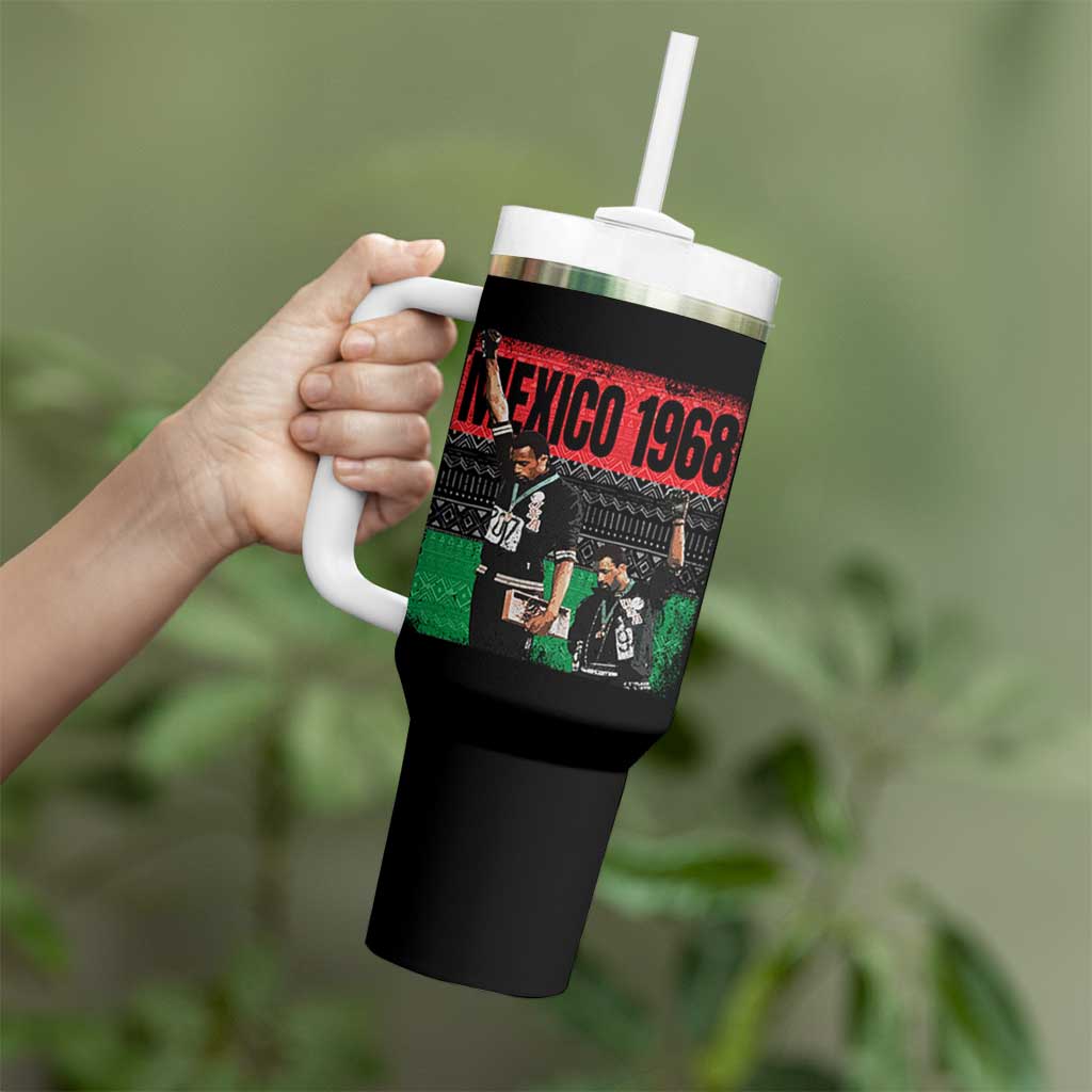 Black Power Salute 1968 Tumbler With Handle Black History Month Civil Rights Movement - Wonder Print Shop
