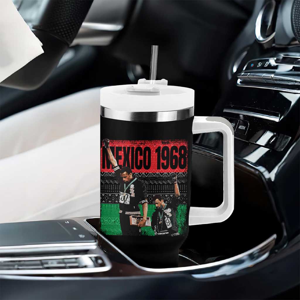Black Power Salute 1968 Tumbler With Handle Black History Month Civil Rights Movement - Wonder Print Shop