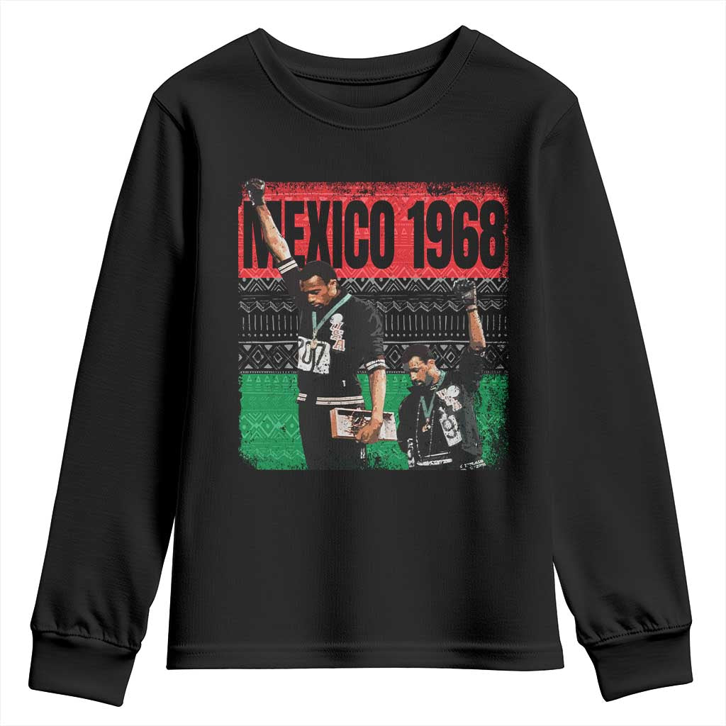 Black Power Salute 1968 Youth Sweatshirt Black History Month Civil Rights Movement - Wonder Print Shop