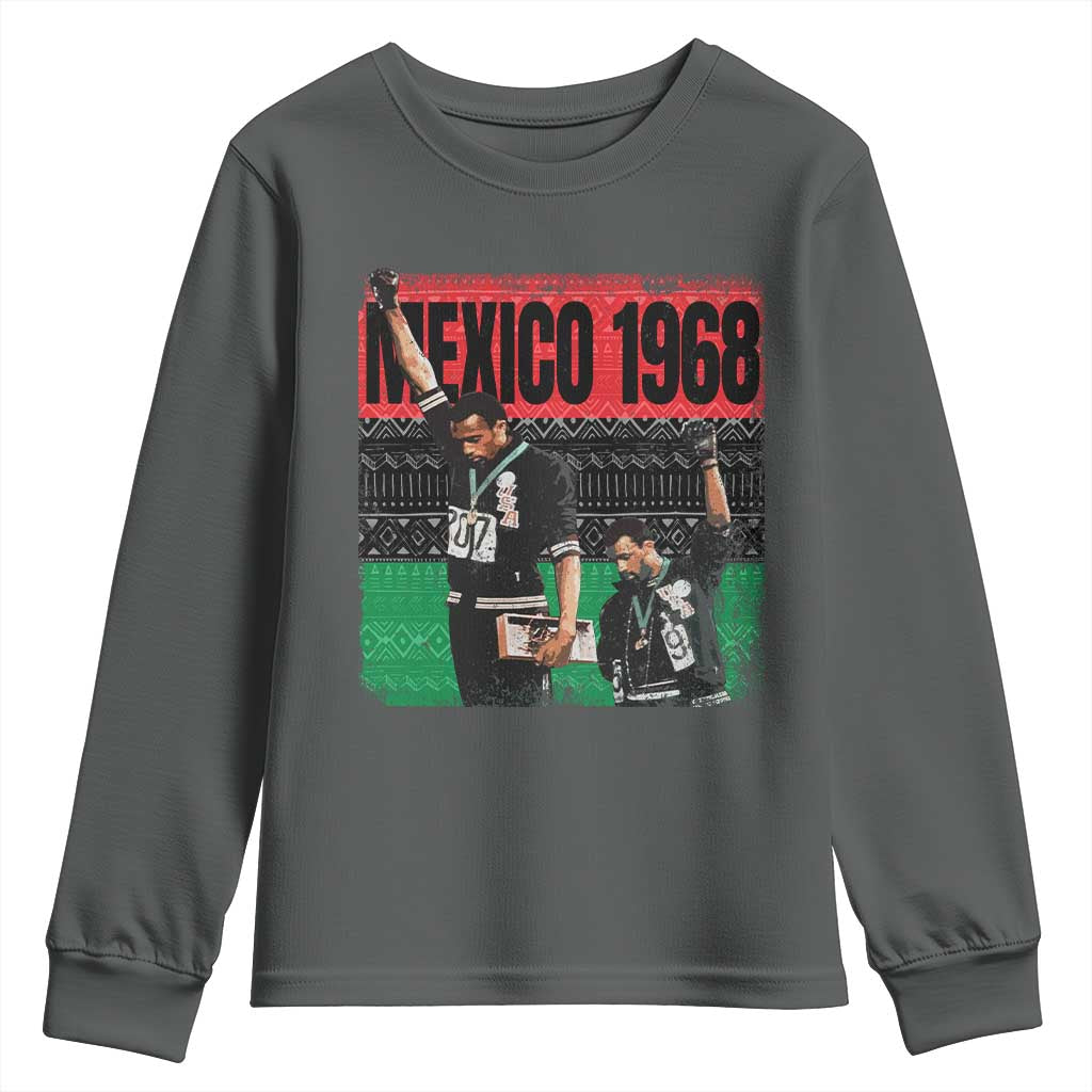Black Power Salute 1968 Youth Sweatshirt Black History Month Civil Rights Movement - Wonder Print Shop