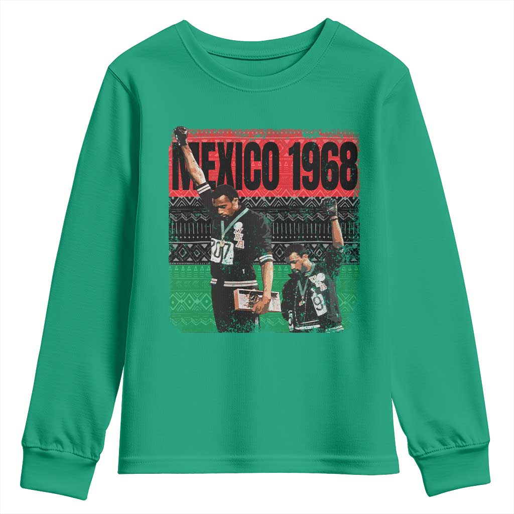 Black Power Salute 1968 Youth Sweatshirt Black History Month Civil Rights Movement - Wonder Print Shop