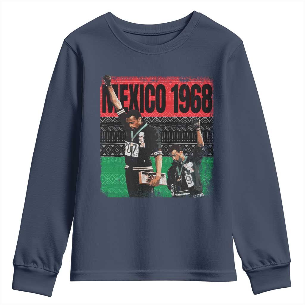 Black Power Salute 1968 Youth Sweatshirt Black History Month Civil Rights Movement - Wonder Print Shop
