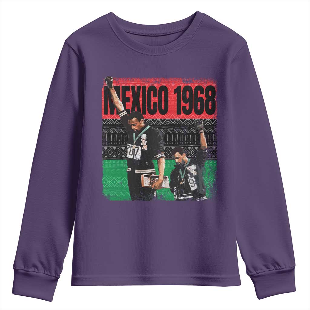 Black Power Salute 1968 Youth Sweatshirt Black History Month Civil Rights Movement - Wonder Print Shop