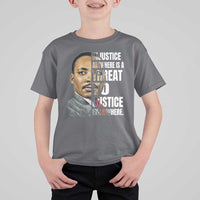 Martin Luther King Jr. T Shirt For Kid Civil Rights Injustice Anywhere Is a Threat To Justice Everywhere