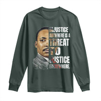 Martin Luther King Jr. Long Sleeve Shirt Civil Rights Injustice Anywhere Is a Threat To Justice Everywhere