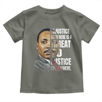 Martin Luther King Jr. Toddler T Shirt Civil Rights Injustice Anywhere Is a Threat To Justice Everywhere