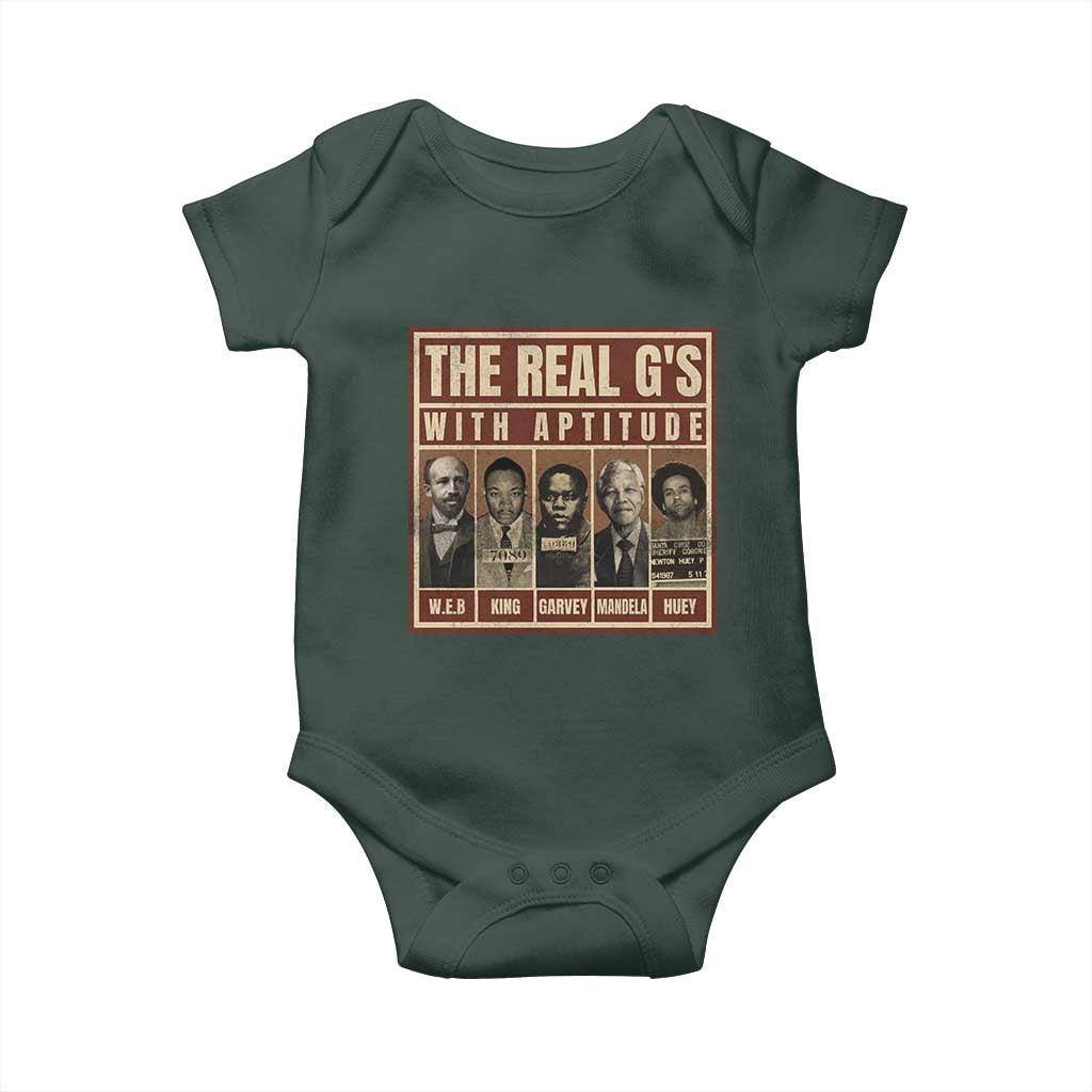 Black History Month Baby Onesie The Real G's Black Leaders
