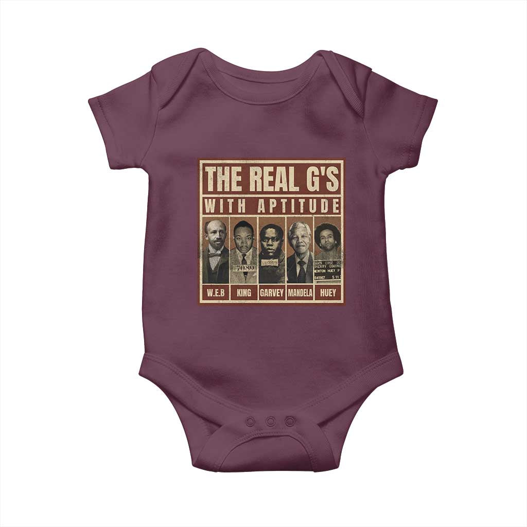 Black History Month Baby Onesie The Real G's Black Leaders