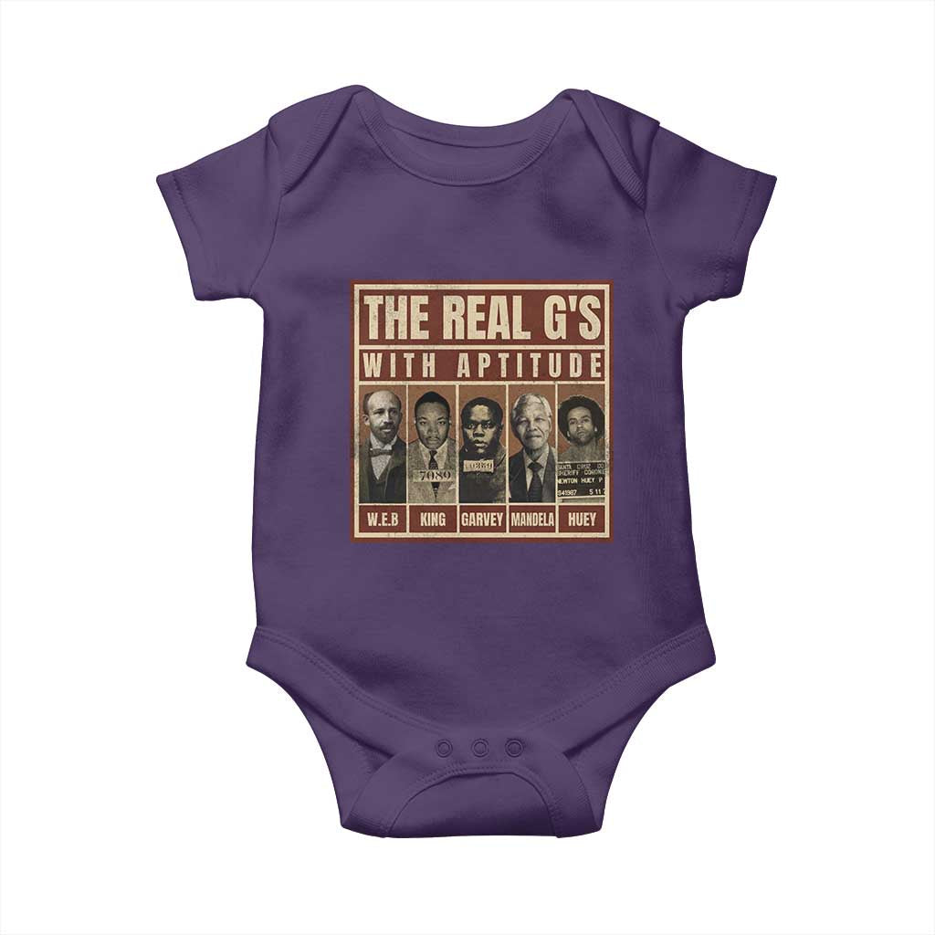 Black History Month Baby Onesie The Real G's Black Leaders