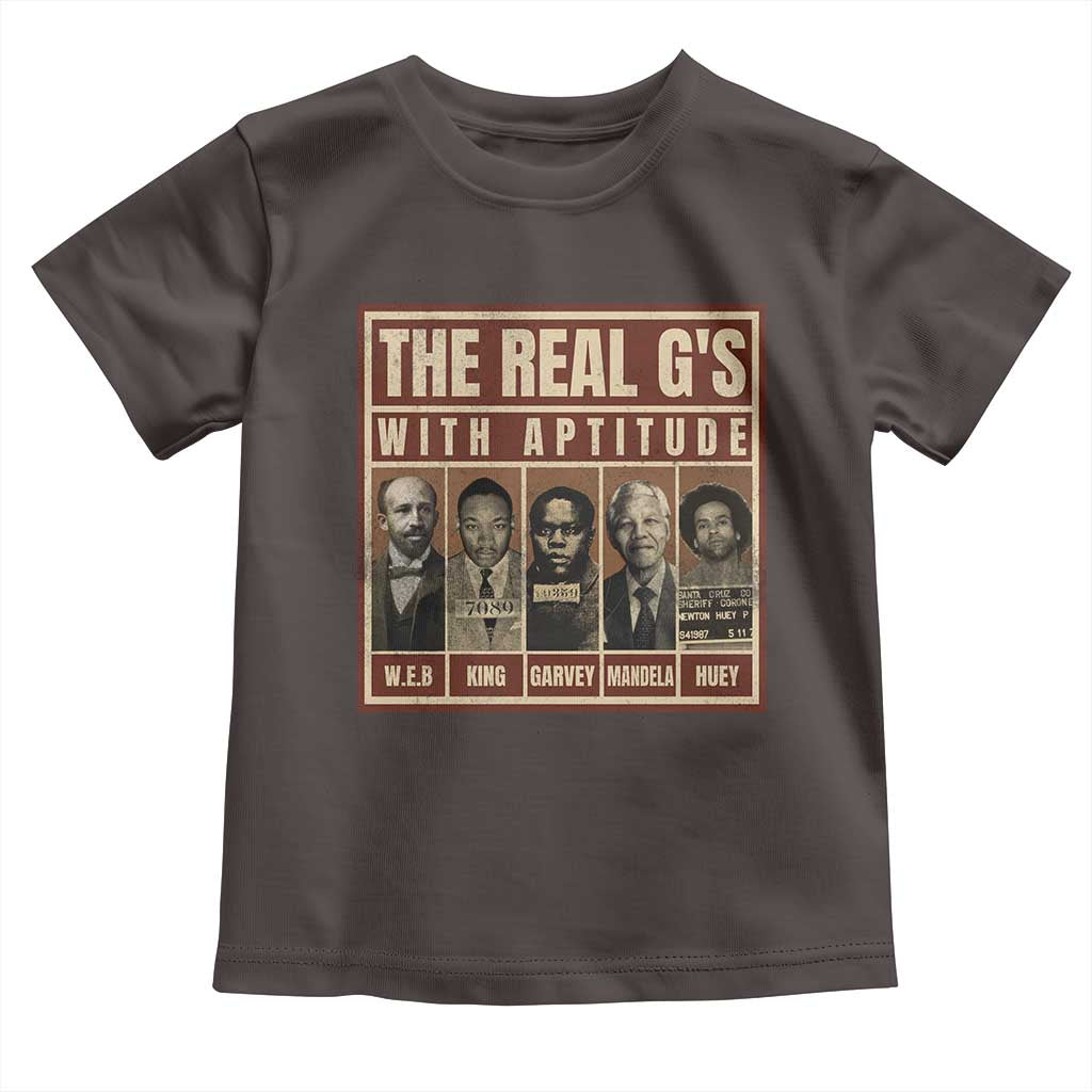 Black History Month Toddler T Shirt The Real G's Black Leaders