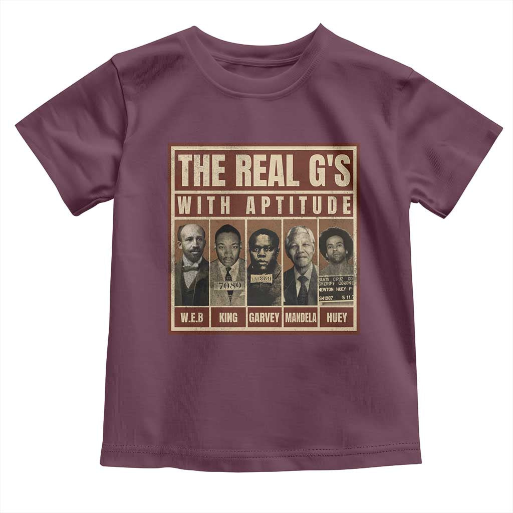 Black History Month Toddler T Shirt The Real G's Black Leaders