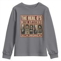 Black History Month Youth Sweatshirt The Real G's Black Leaders