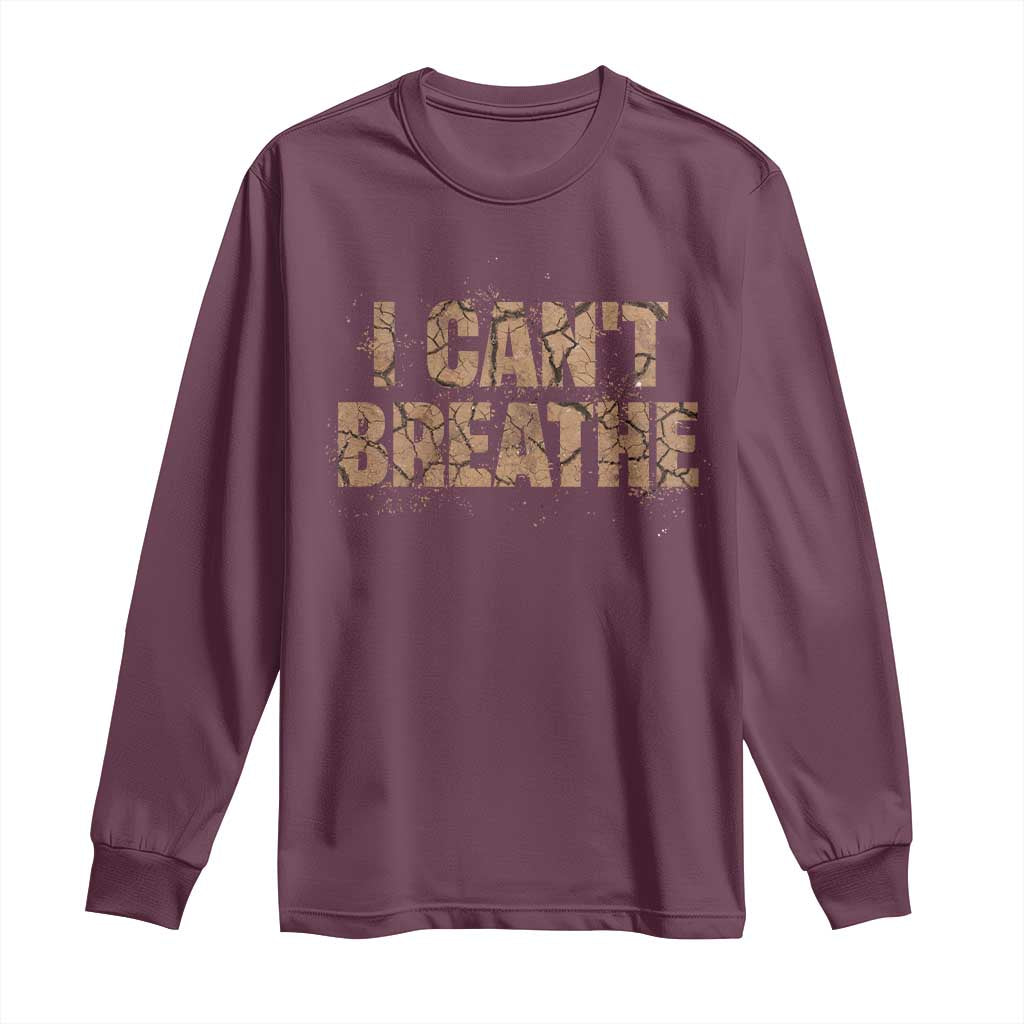 I Cant Breathe Protest Long Sleeve Shirt - Wonder Print Shop