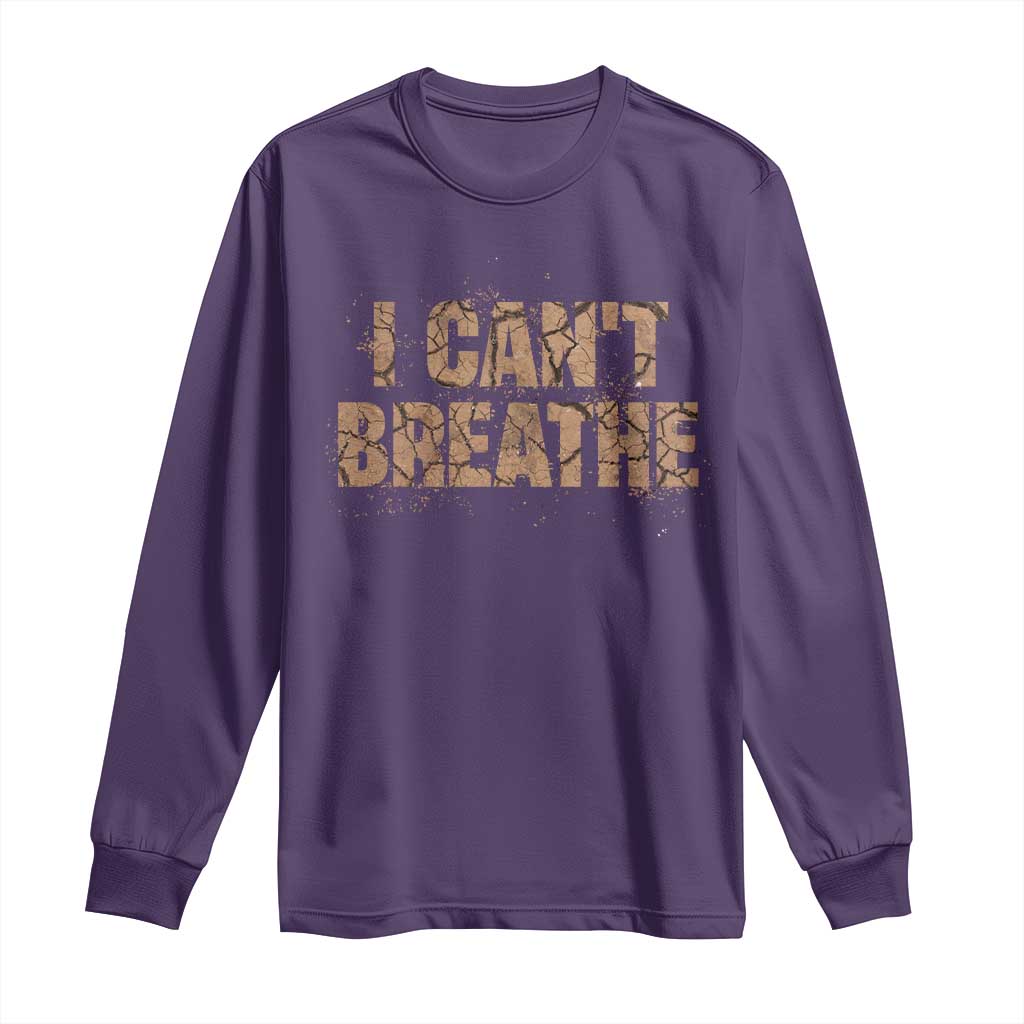 I Cant Breathe Protest Long Sleeve Shirt - Wonder Print Shop