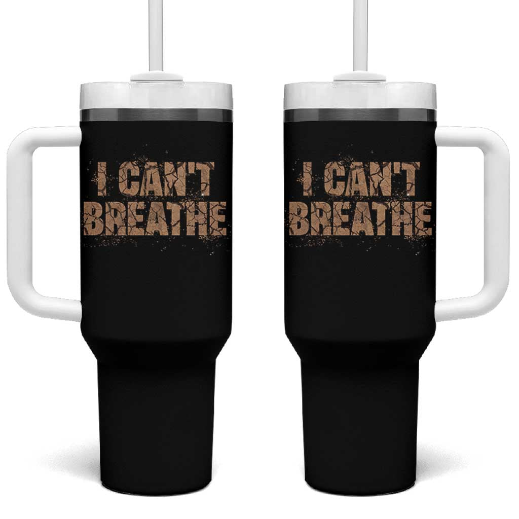 I Cant Breathe Protest Tumbler With Handle - Wonder Print Shop