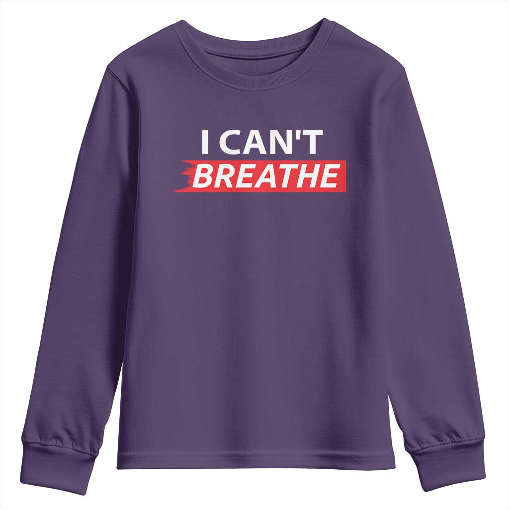 I Cant Breathe Youth Sweatshirt Protest Civil Right - Wonder Print Shop
