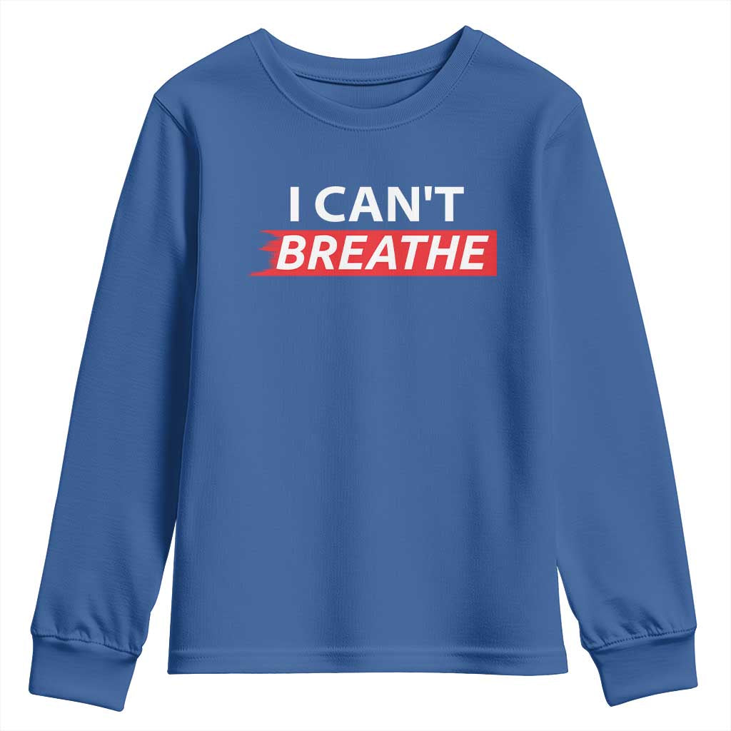 I Cant Breathe Youth Sweatshirt Protest Civil Right - Wonder Print Shop