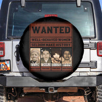 Black Female Empowerment Spare Tire Cover Wanted Well Behaved Women Seldom Make History - Wonder Print Shop