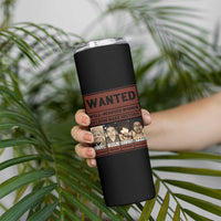 Black Female Empowerment Skinny Tumbler Wanted Well Behaved Women Seldom Make History - Wonder Print Shop