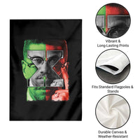 Malcolm X Garden Flag Black History Month - Wonder Print Shop
