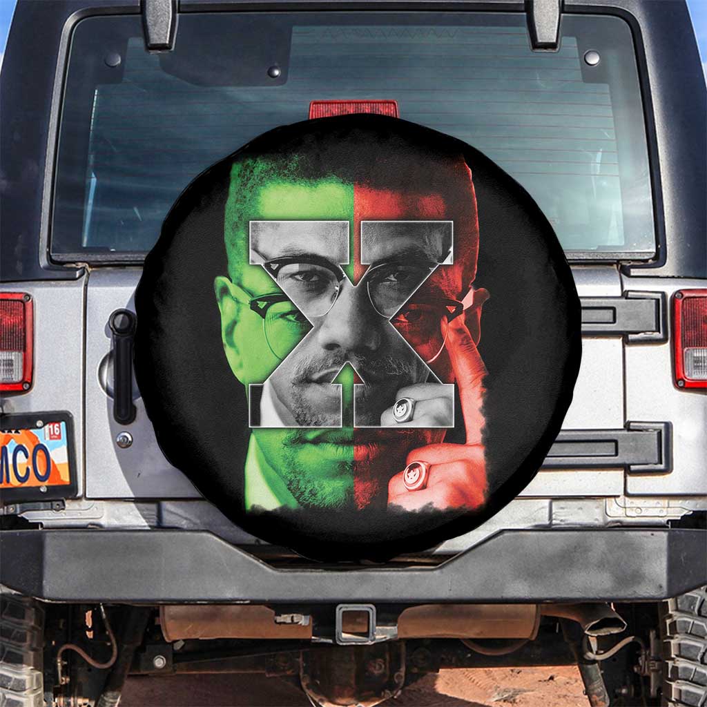 Malcolm X Spare Tire Cover Black History Month - Wonder Print Shop