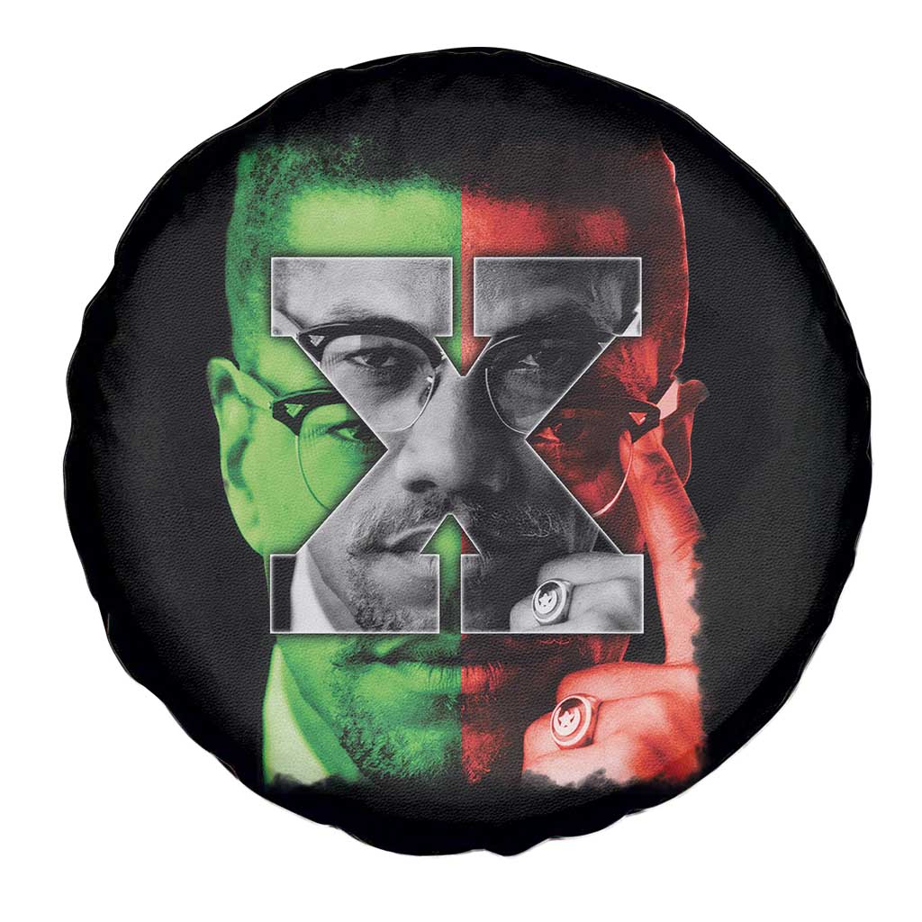 Malcolm X Spare Tire Cover Black History Month - Wonder Print Shop