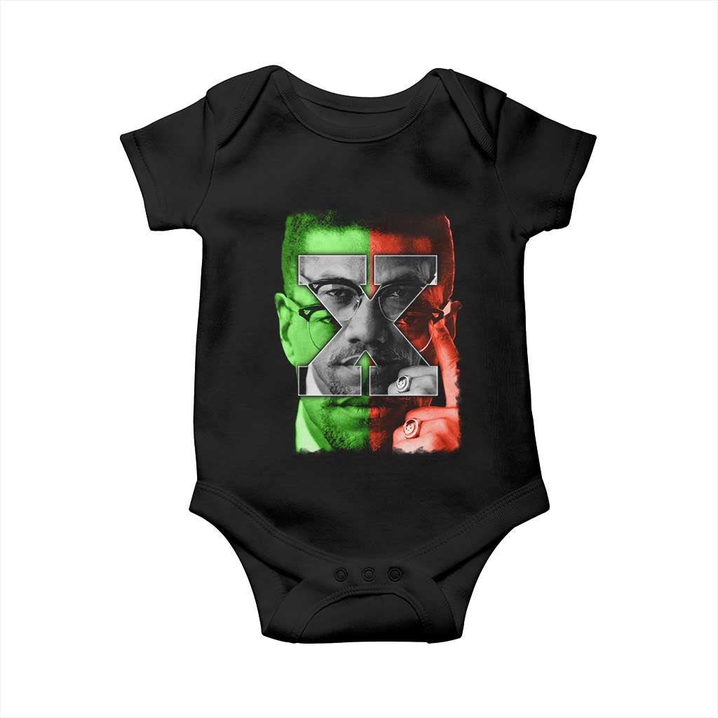Malcolm X Baby Onesie Black History Month - Wonder Print Shop