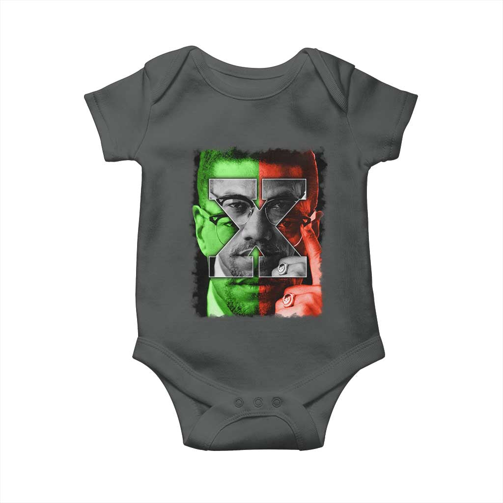 Malcolm X Baby Onesie Black History Month - Wonder Print Shop
