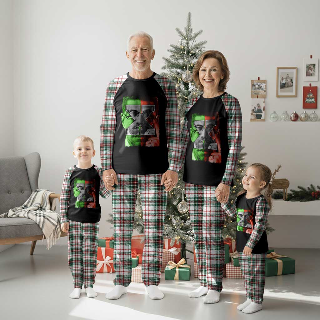 Malcolm X Plaid Pajama Set Black History Month - Wonder Print Shop