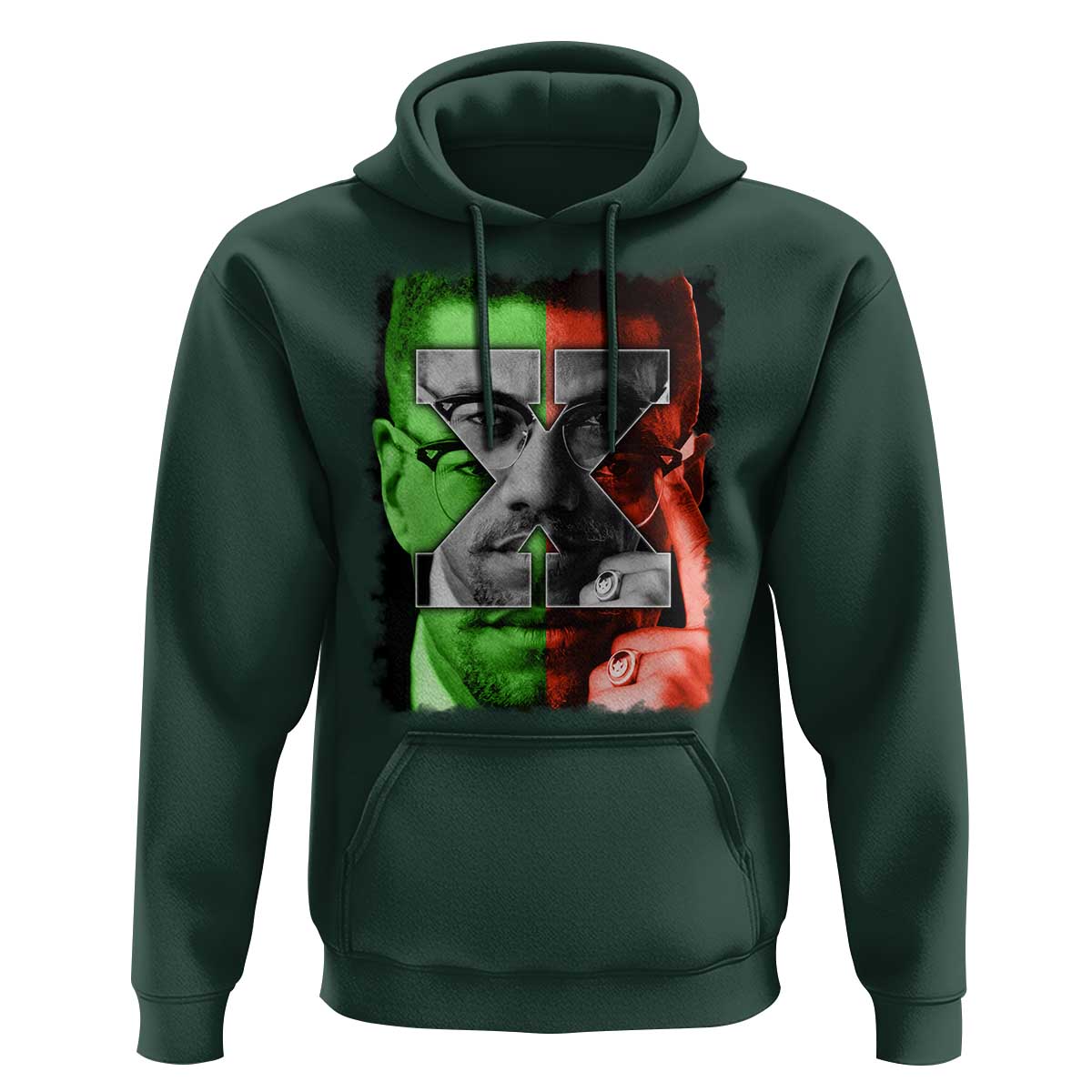 Malcolm X Hoodie Black History Month - Wonder Print Shop