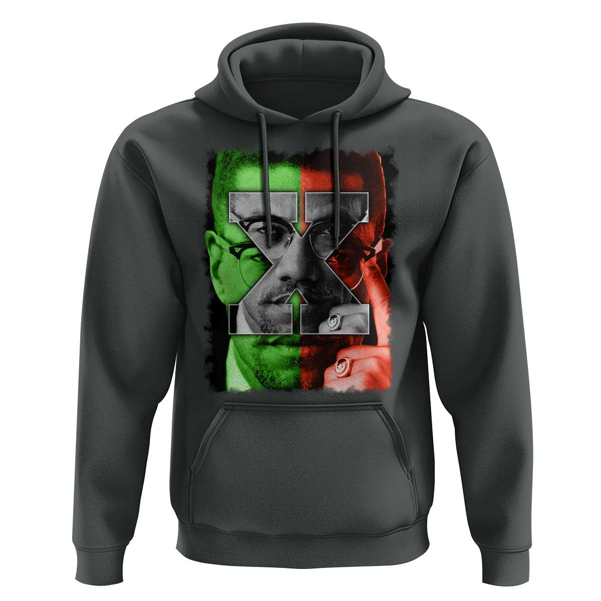 Malcolm X Hoodie Black History Month - Wonder Print Shop