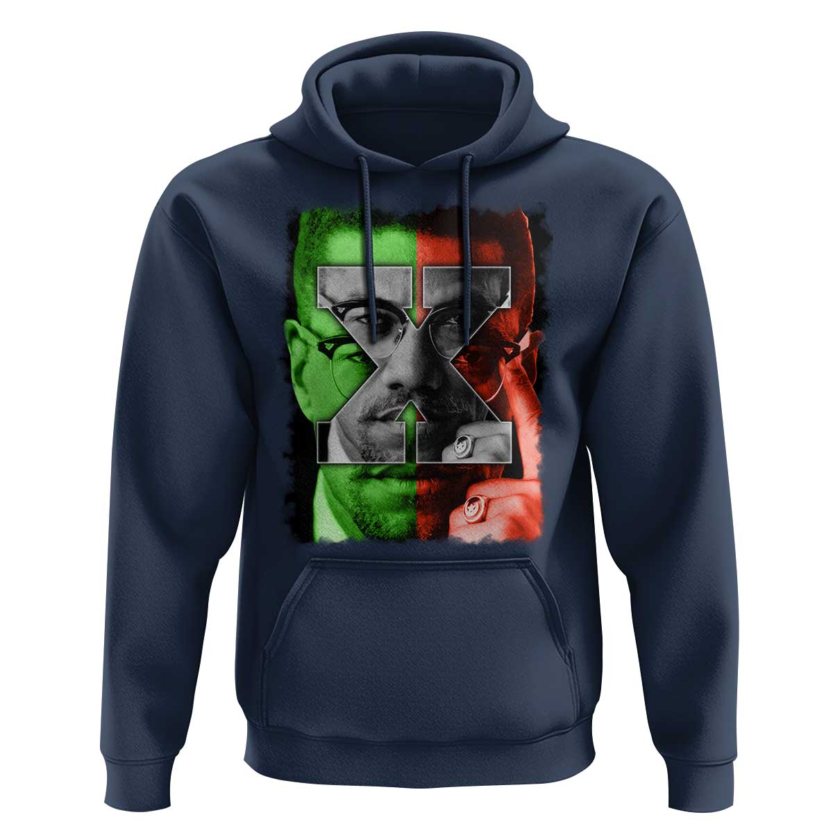 Malcolm X Hoodie Black History Month - Wonder Print Shop
