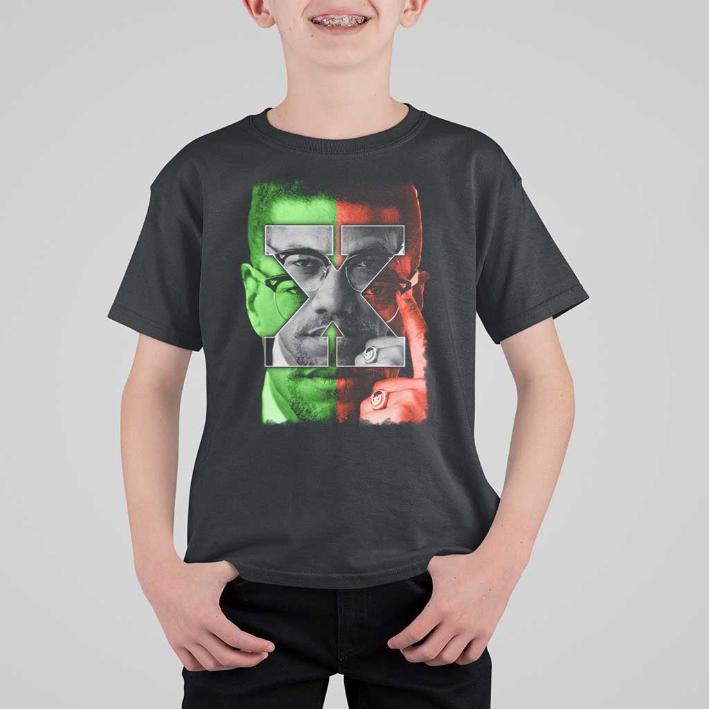 Malcolm X T Shirt For Kid Black History Month - Wonder Print Shop