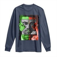 Malcolm X Long Sleeve Shirt Black History Month - Wonder Print Shop