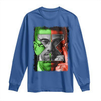 Malcolm X Long Sleeve Shirt Black History Month - Wonder Print Shop