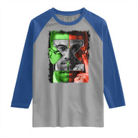 Malcolm X Raglan Shirt Black History Month - Wonder Print Shop