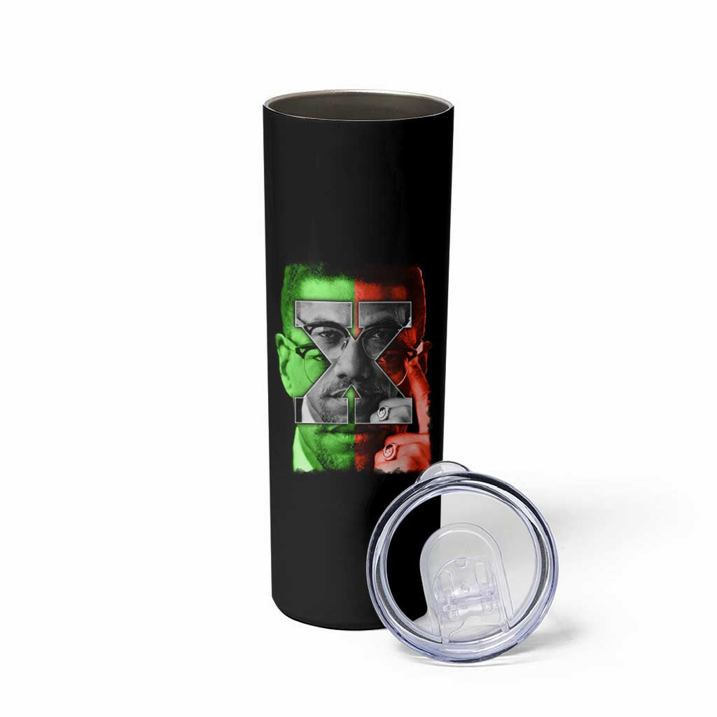 Malcolm X Skinny Tumbler Black History Month - Wonder Print Shop