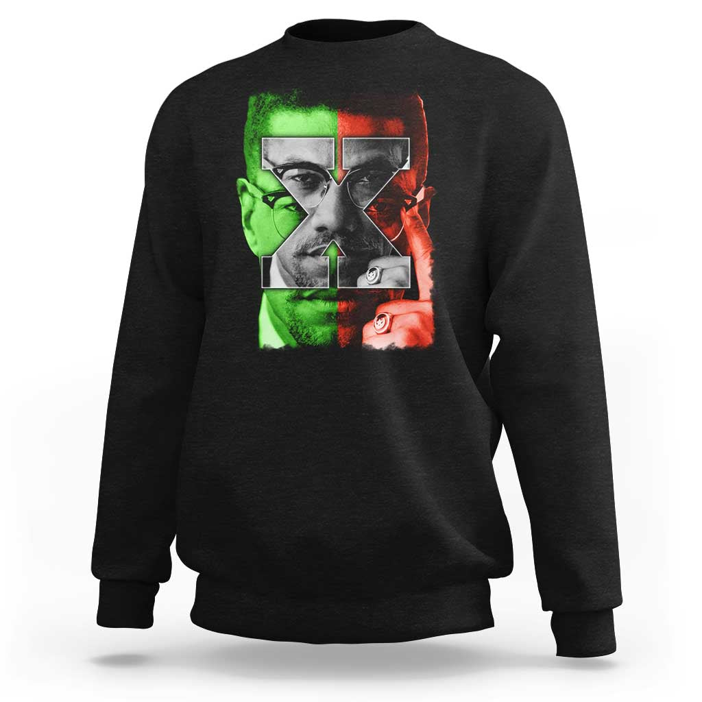 Malcolm X Sweatshirt Black History Month - Wonder Print Shop