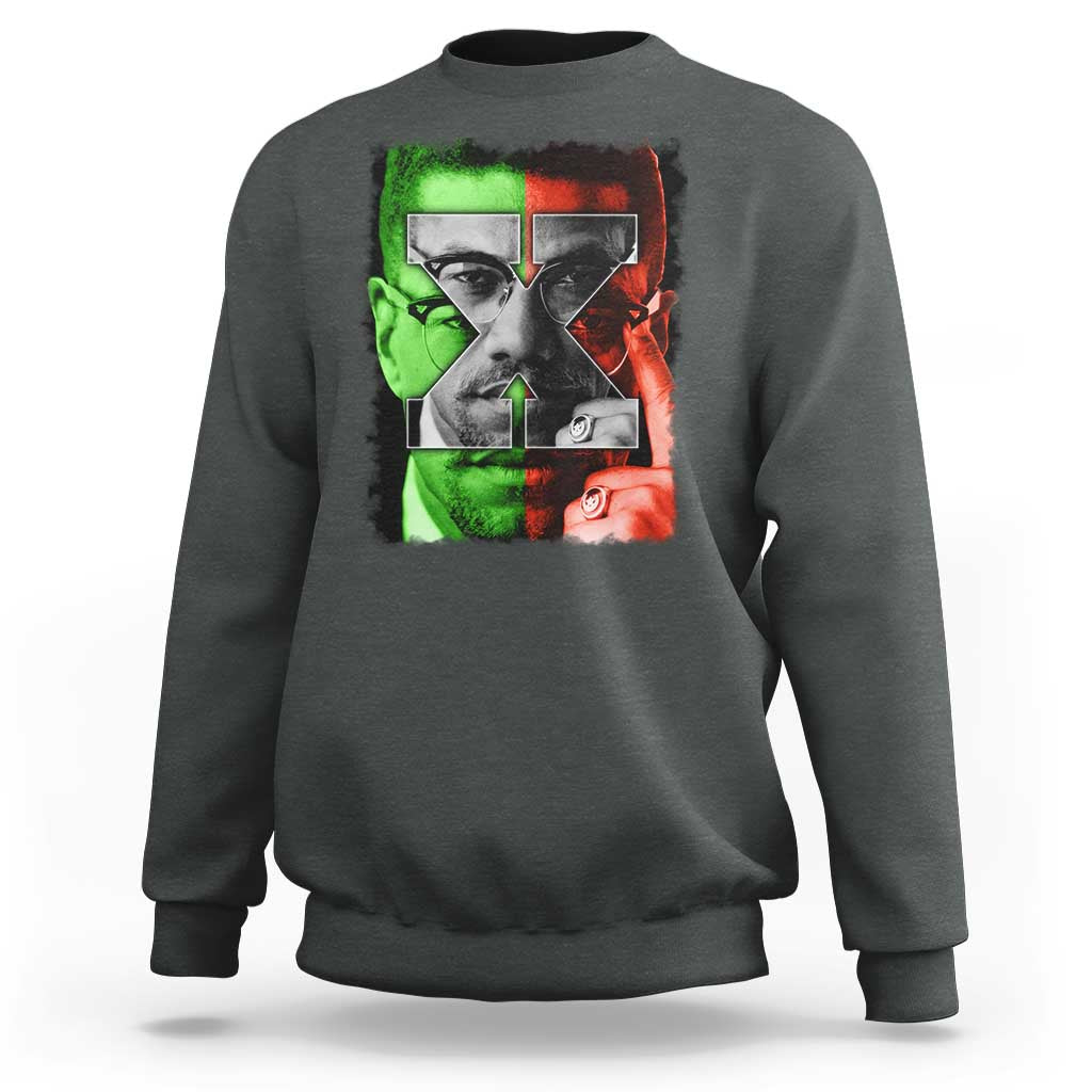 Malcolm X Sweatshirt Black History Month - Wonder Print Shop