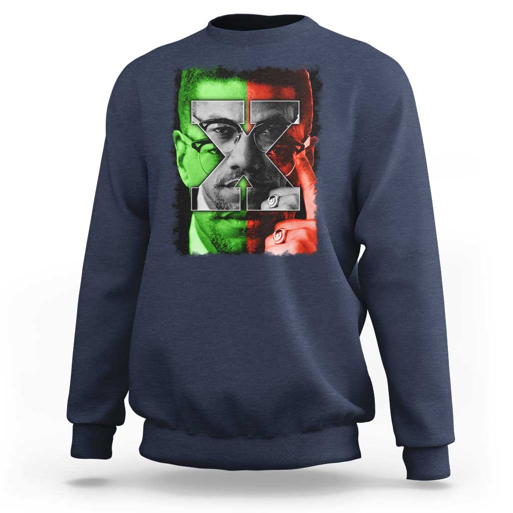 Malcolm X Sweatshirt Black History Month - Wonder Print Shop
