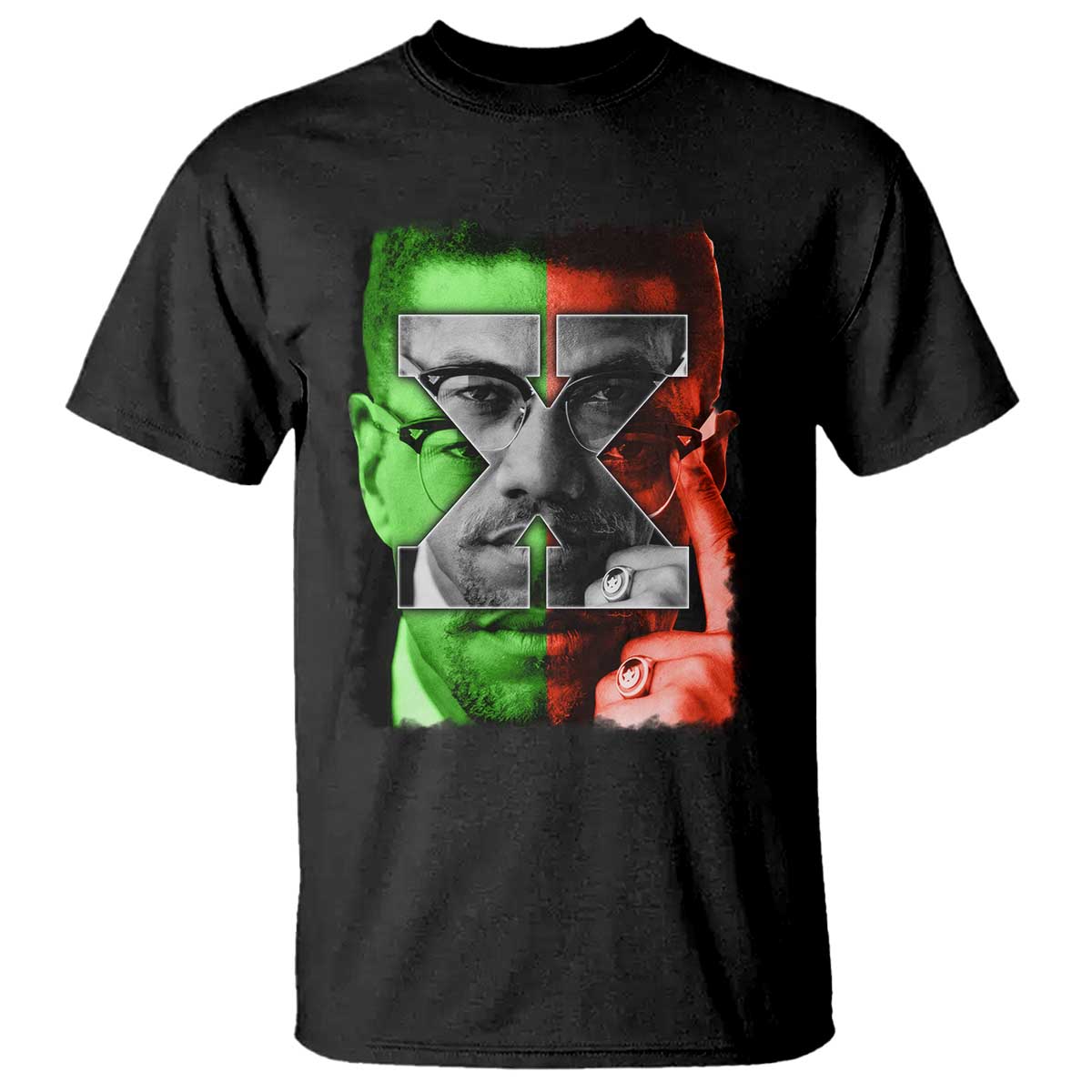 Malcolm X T Shirt Black History Month - Wonder Print Shop