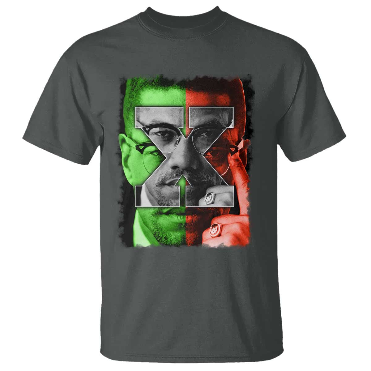 Malcolm X T Shirt Black History Month - Wonder Print Shop
