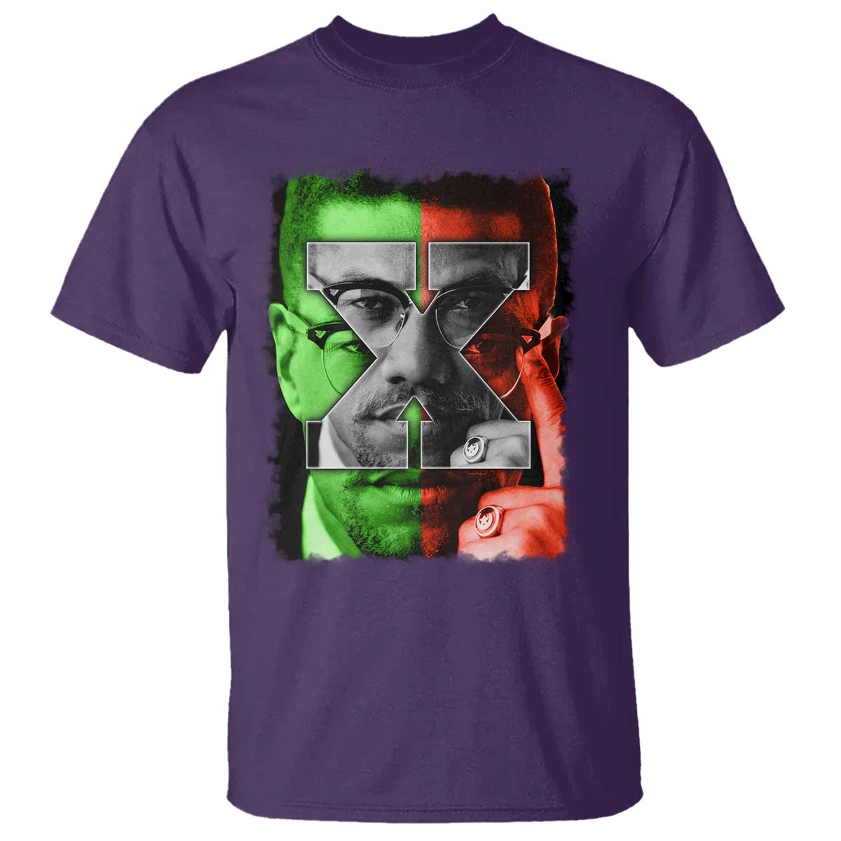 Malcolm X T Shirt Black History Month - Wonder Print Shop