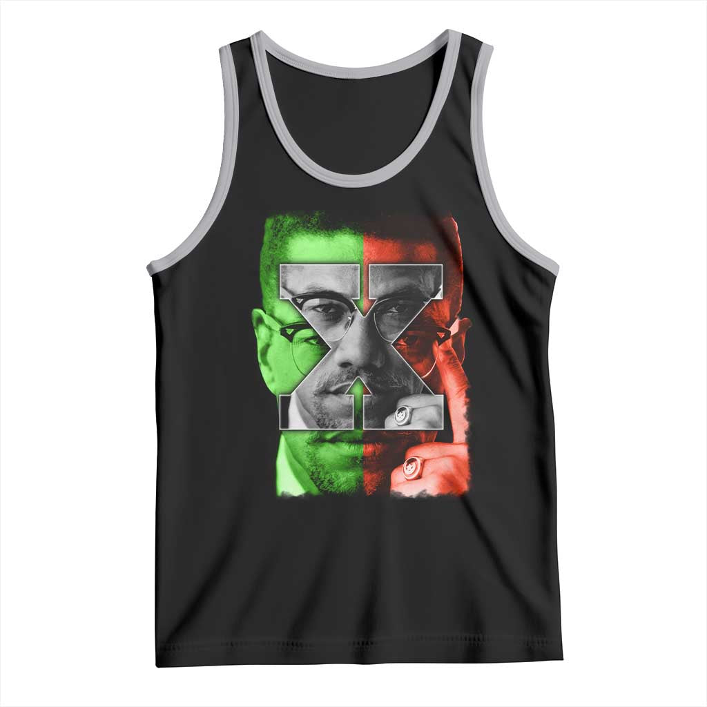 Malcolm X Tank Top Black History Month - Wonder Print Shop