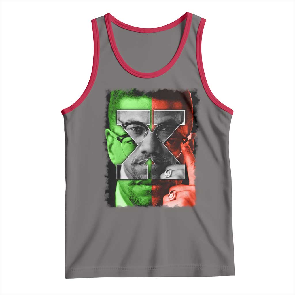 Malcolm X Tank Top Black History Month - Wonder Print Shop