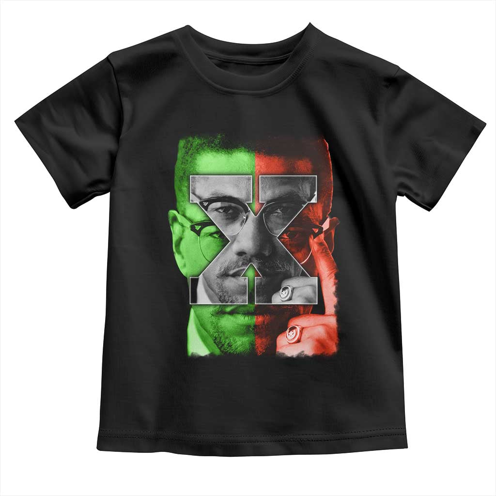 Malcolm X Toddler T Shirt Black History Month - Wonder Print Shop