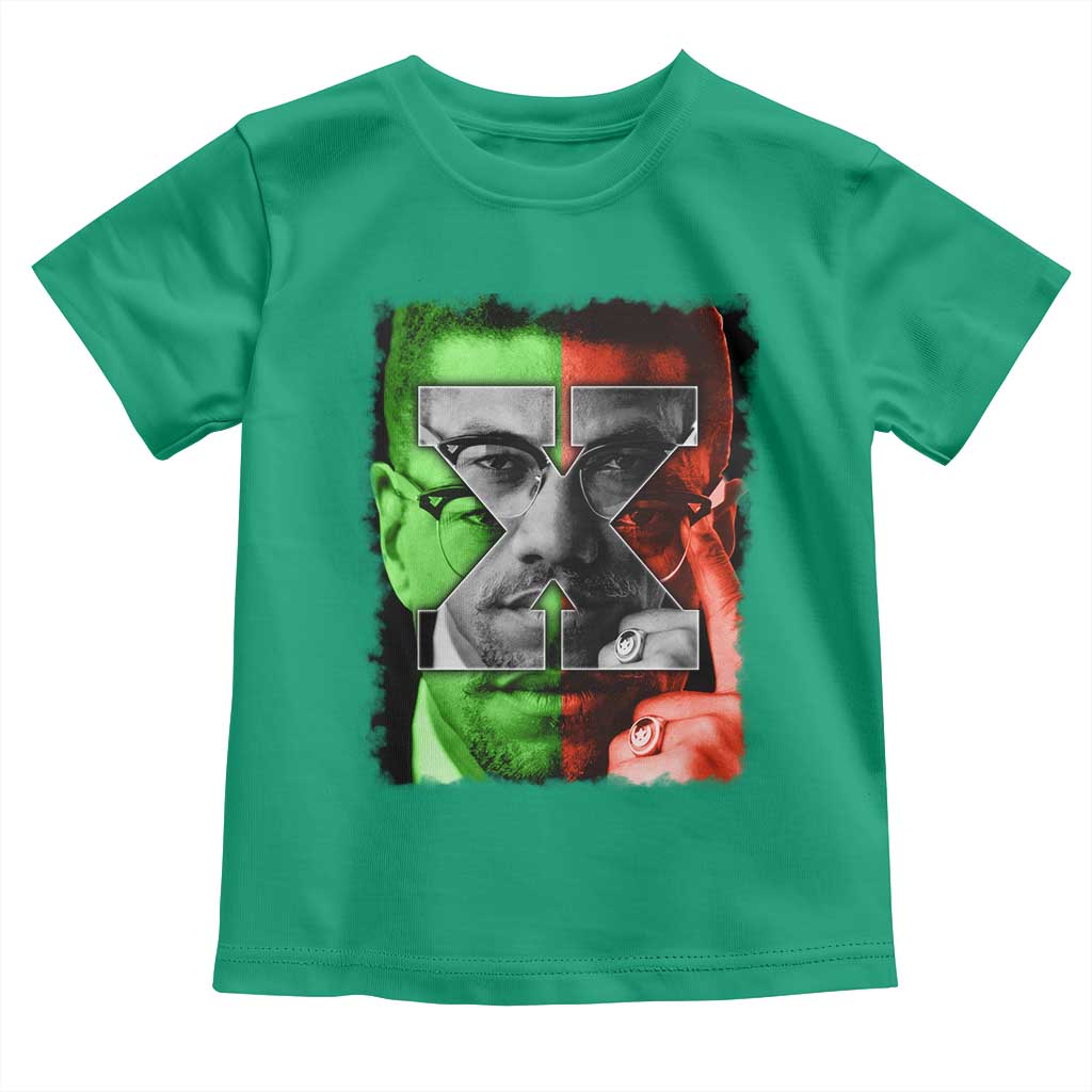 Malcolm X Toddler T Shirt Black History Month - Wonder Print Shop