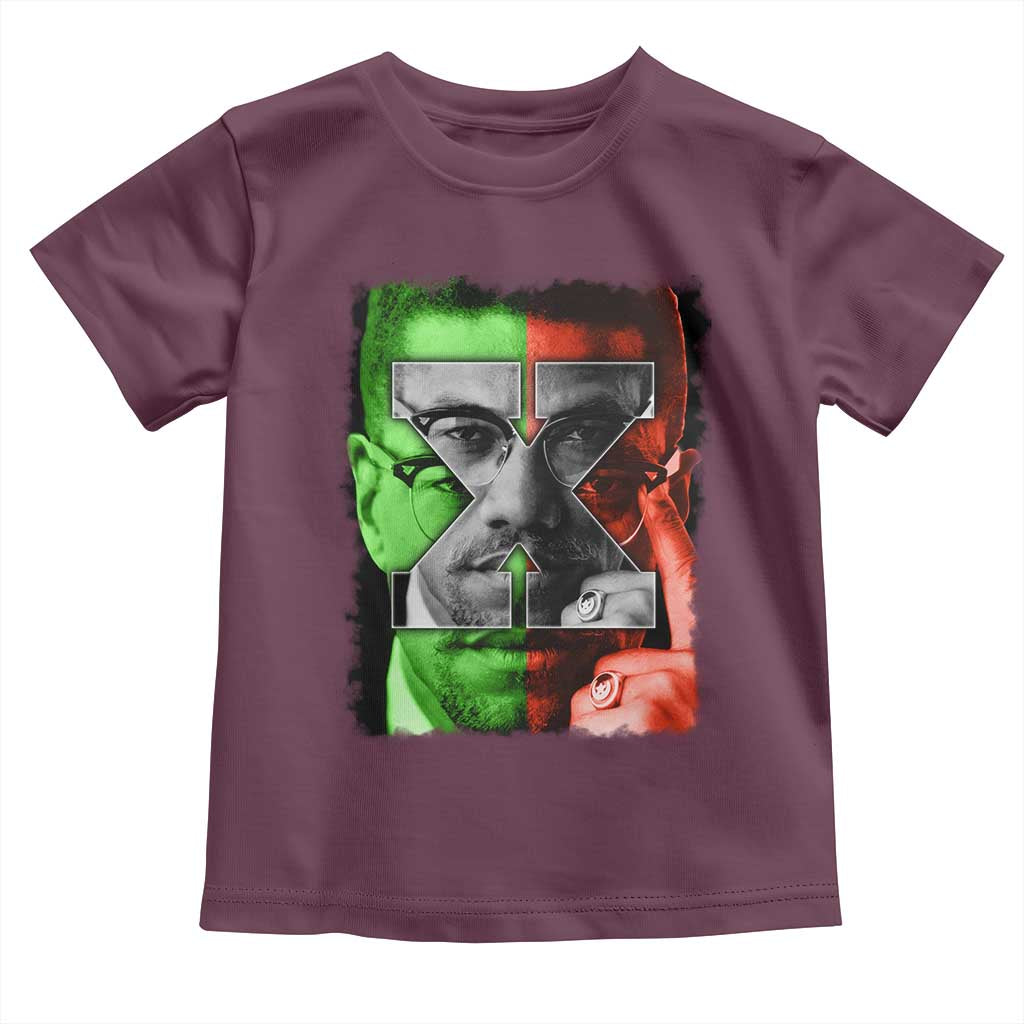 Malcolm X Toddler T Shirt Black History Month - Wonder Print Shop