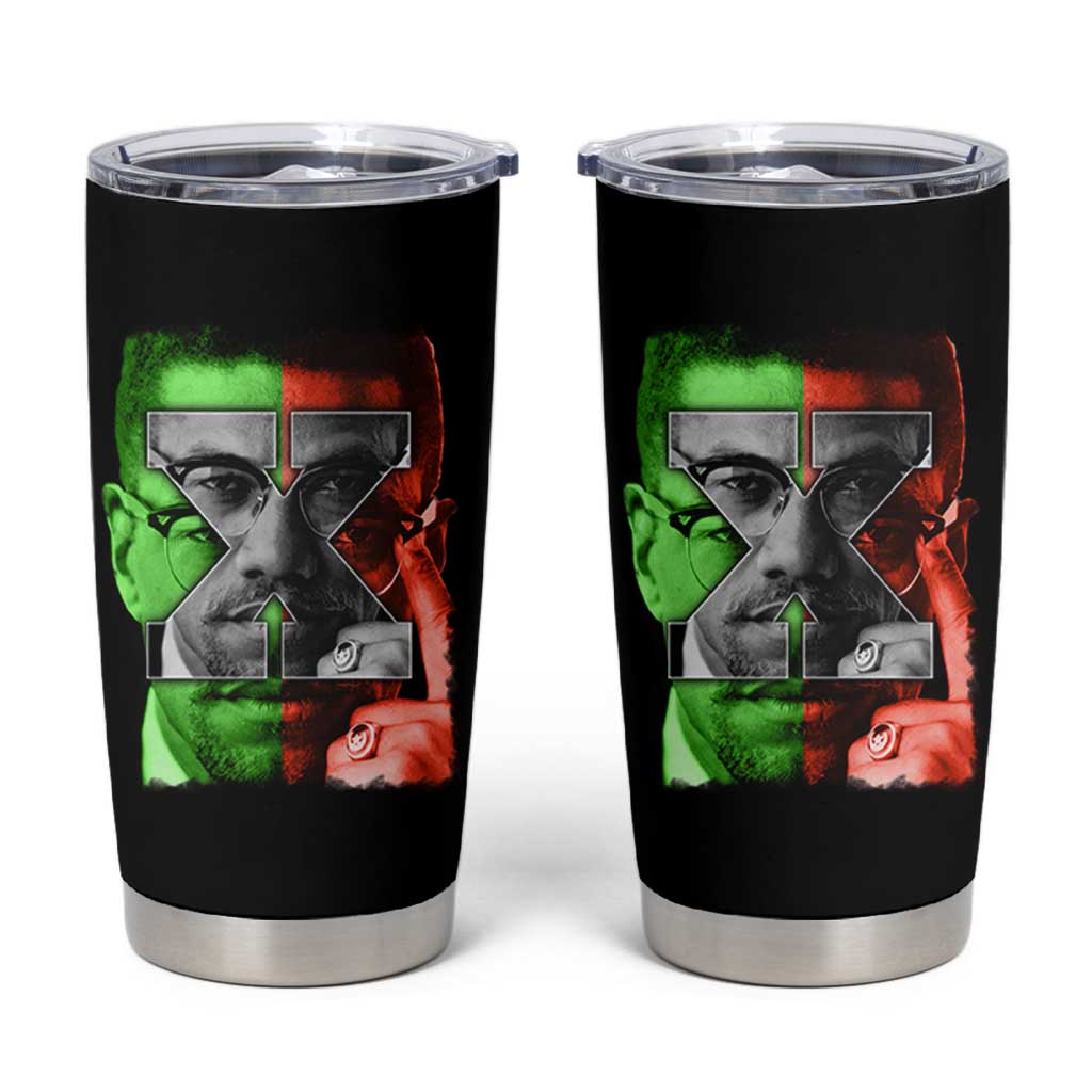 Malcolm X Tumbler Cup Black History Month - Wonder Print Shop