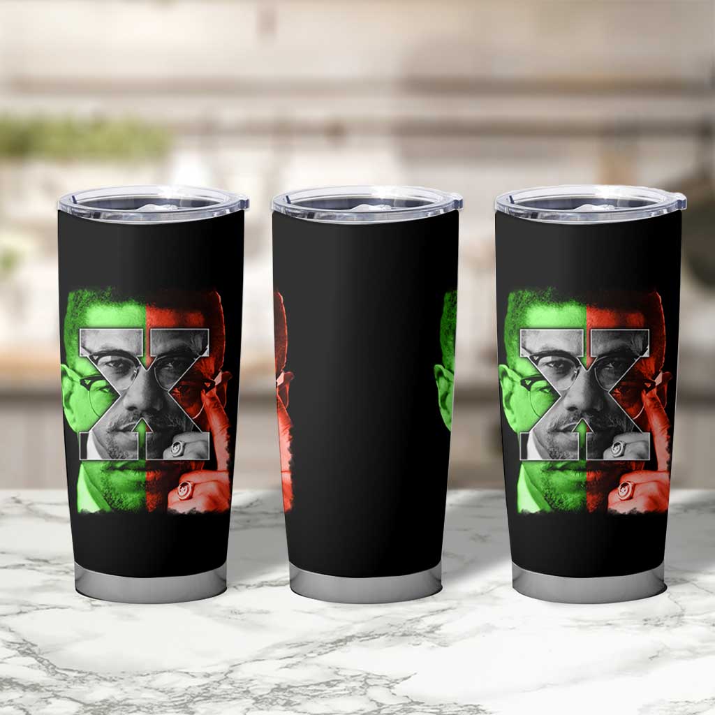 Malcolm X Tumbler Cup Black History Month - Wonder Print Shop